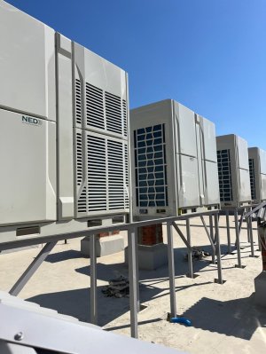 Монтаж системы кондиционирования VRF/VRV в детском саду поселка Знаменский
